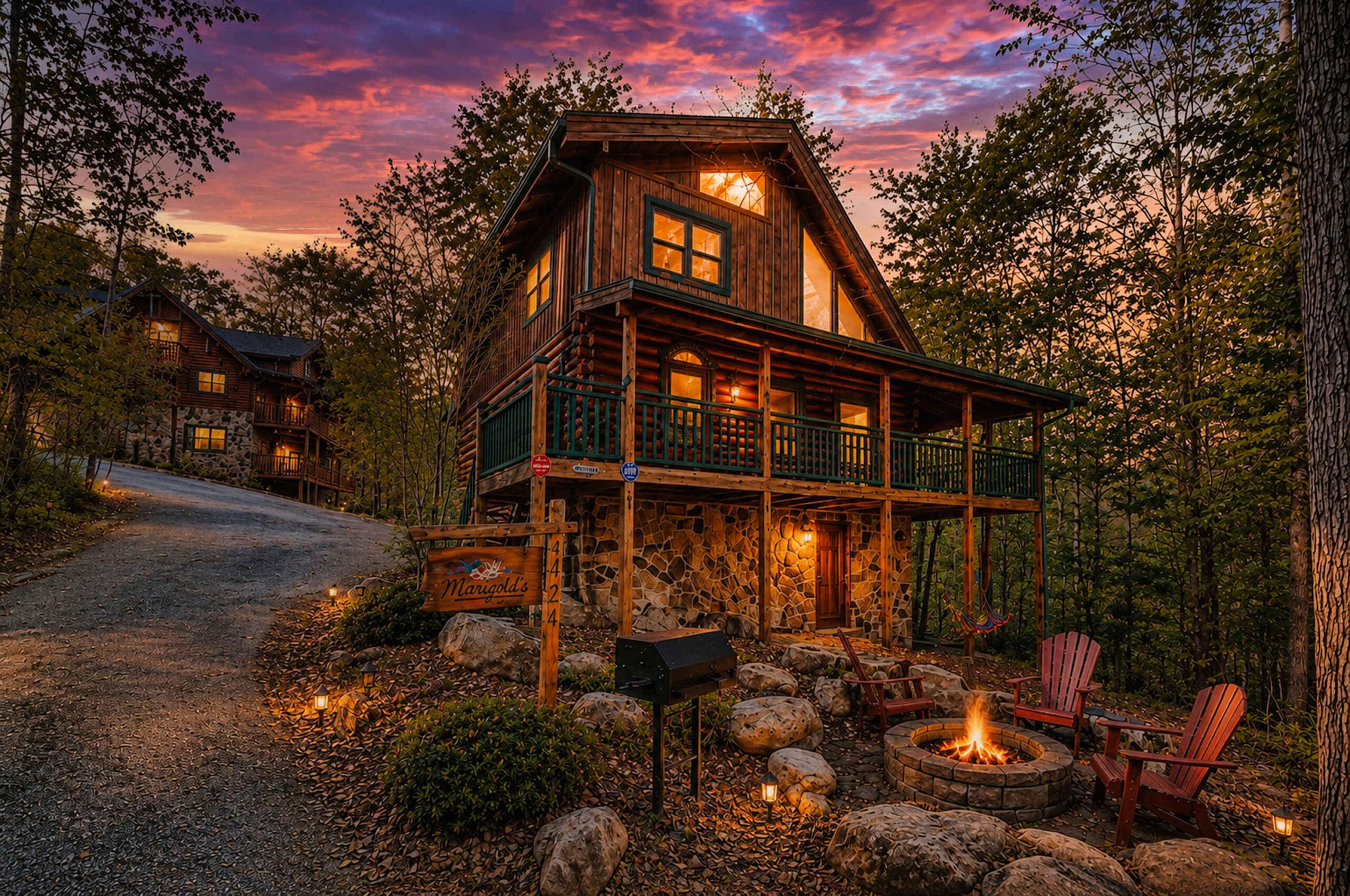 A Home Base managed home in the Smoky Mountains, marketed for maximum exposure